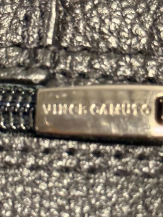 Vince Camuto Alicenta Black Leather Moto Buckle Booties Size 6.5 - Picture 5 of 9